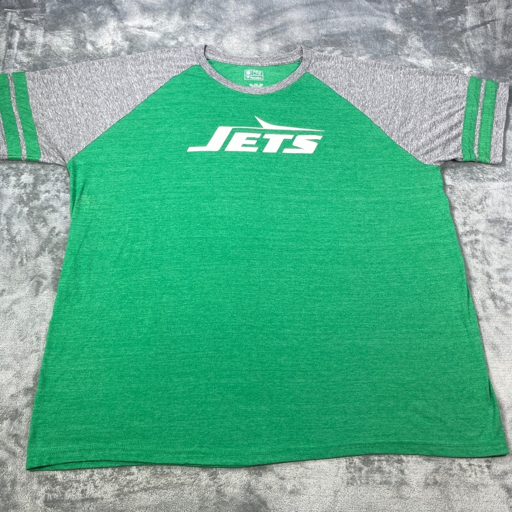 New York Jets Shirt Mens 3XL Green Fanatics x NFL Pro Line Center Logo Crewneck